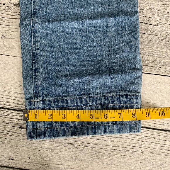 Vintage 90s Great Northwest Clothing Company Drawstring High Rise Denim Capris - Picture 14 of 16